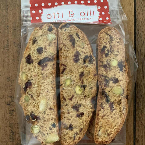 Cranberry & Pistachio Biscotti